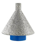 Diamond core drill bit, LOZLIN, 2-inch (50 mm) for tile and masonry, with blue threaded shaft (front view)