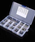 240Pcs 304 Stainless Steel Hex Socket Cap Set Screws Kit With Allen Keys Storage Case Corrosion Resistant Machine Fasteners For DIY Automotive Repair High Quality Rust Proof Bolts Solid Hardware Bundle To Nail Down A Gnarly Job Fast in compartment case