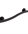 Wave Grab Bar One And A Quarter Inch Diameter And Sixteen Inch Length In Oil Rubbed Bronze ADA Compliant Stainless Steel Eighteen Gauge