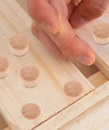 Natural Wood Screw Hole Plugs For Beehives And DIY Projects, wooden plugs on furniture for seamless finish and repair