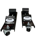 Black snow blower storage dollies for 44, 47, 54 inch models, heavy-duty supports replacement for LP70692, easy lift and store attachments