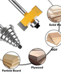 Quarter Inch Shank Rabbet Router Bit With Six Bearings Built Tough For Smooth Clean Rabbets Carbide Tipped With Interchangeable Bearings Set