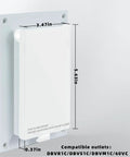 Extra Heavy Duty Electrical Box Replacement Cover Built Tough As Nails For All Day Rain And Sun Type 3R weatherproof enclosure dimensions 3.47in x 5.63in.