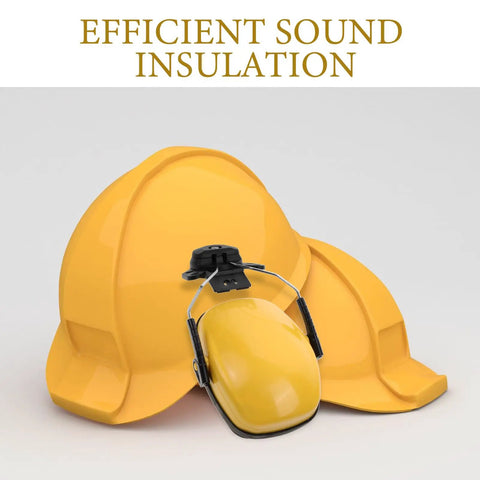 Heavy Duty Hard Hat Earmuffs With Hella Thick Sponge Cushions For Kickass Noise Reduction And Reliable Hearing Protection On Any Big Construction Jobsite Today