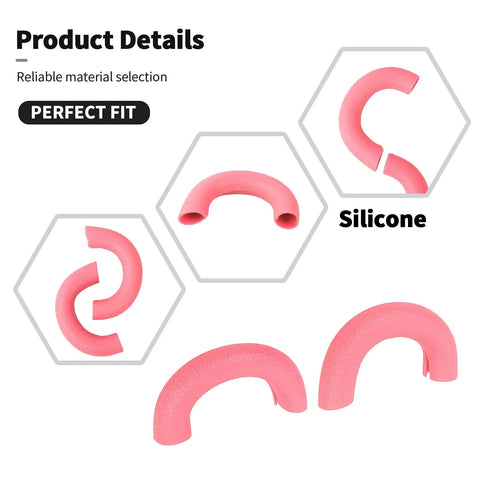 Pink Front Bumper Tow Hook Covers For F-150 2009 To 2025 Exterior Accessories Set Of 2 in silicone material detail view