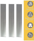 304 Stainless Steel Pro Grade Shim Stock Set 1 Inch Wide 6 Inches Long 0.001 0.0015 0.002 Inch Thickness Three Piece Kit Product Image