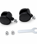 RuiJOTWAT 2Pcs Caster Wheels,for Oil-Filled Radiators Swivel Casters with Brakes Replacement Wheels for Electric Heaters and Furniture, black plastic design.