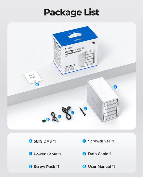 Massive 5 Bay Hard Drive Enclosure delivers hassle free installation with true Daisy Chain linking for up to 330Tb total storage package list.