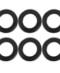 Six Piece Black Rubber Cable Grommet Kit For Wire Entry Holes That Improves Cable Routing And Protection With Durable Rubber Grommets For Safer Tidier Setups And Cable Damage Prevention, six black rubber grommets