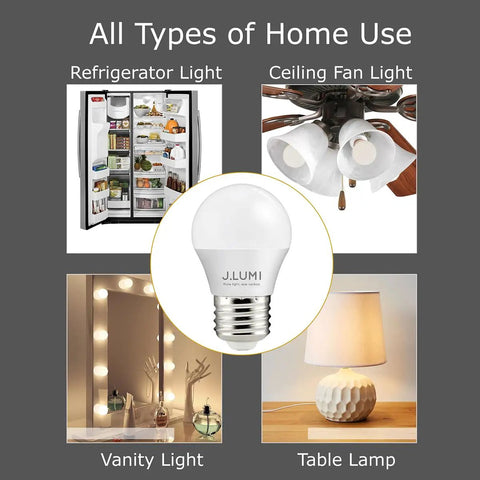5W LED Bulb 450 Lumens 3000K Soft White G45 A15 Shape With E26 Base Frosted Not Dimmable Pack Of 4 for various home uses