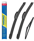 19 Inch And 18 Inch Front Windshield Wiper Blades With 10 Inch Rear Wiper For Mini Cooper R56 R50 R53 F55 F56 2005-2024