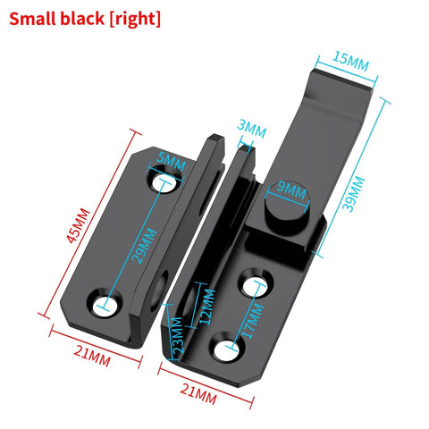 Heavy Duty Flip Latch For Gates And Cabinets, Safe Slide Bolt Lock For Barn, Pet Cage, Garden, Wood Fence, Garage, Black Finish