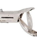 Side view of Heavy Duty 6mm Round Hole Punch for Paper ID Cards PVC Cards and Badge Photos Stainless Steel Handheld Single Circle Punch Built Tough Punches Up to 20 Sheets of A4 Paper for Office or School