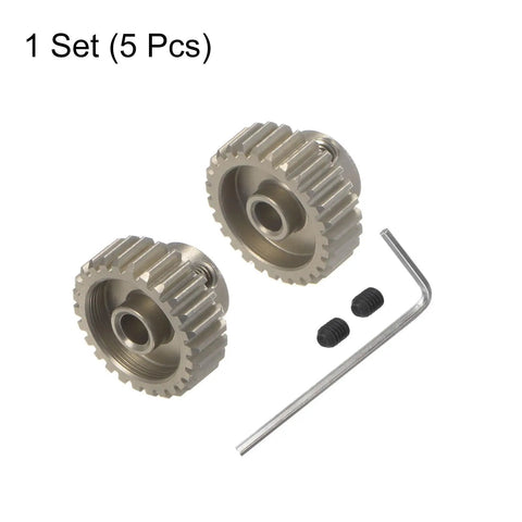Beef Up Your RC Car With Hardened 48P Pinion Gear Set 2 Pack 26T 27T For 1 Eighth Inch Motor Shafts, hex key and screws included