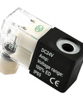 24V DC Coil Kit For Pneumatic Solenoid Valves 4V210-08 And 4V230C-08 Pack Of 2 With Pure Copper Windings For Reliable Valve Operation And Fast Responsive Control, IP65 coil