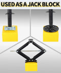 Top Shelf RV Leveling Blocks 12 Pack Stackable Jack Pads with interlocking grip used as a jack block with a sturdy base.