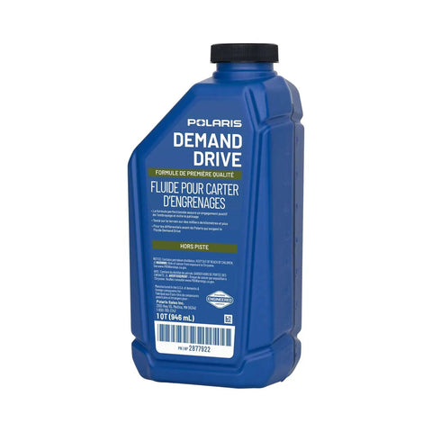 Bottle of Demand Drive Fluid For Front Gearcase One Quart All Terrain Formula With Custom Additives for ATV and UTV