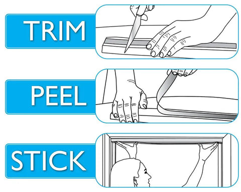 Instruction steps for installing Cordless Room Darkening Pleated Paper Shade Gray 36x72 Inches Pack Of 6 No Tools Needed