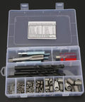 Heavy Duty Stainless Steel Thread Repair Kit With Tap Drill Tool Kick Ass Helicoil Wire Inserts For Stripped Auto Engine Blocks in organized case.