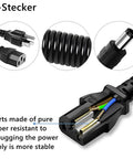 24V Power Supply Adapter 100-240V AC To DC 24V 6A Max 144W With 5.5mm By 2.1mm DC Plug showing copper connectors