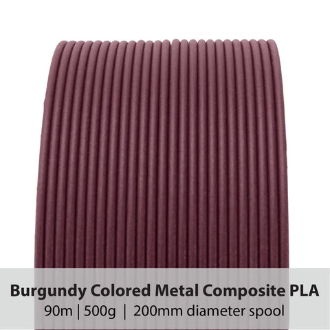 Burgundy Stainless Steel Filament For 3D Printers Packing Sixty Percent Steel Content Gives A Legit Heft To Every Print And Crafts A Dope Patina Finish On This 500G Spool For Seriously Kicked Up Projects