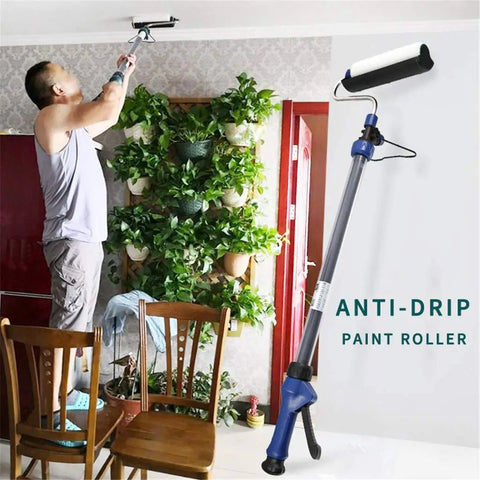 Top Notch Storage Injection Paint Roller Set With Built In Pipette For A Slick No Mess Polyurethane Finish Includes Four Heavy Duty Decorative Cylinders in use for ceiling painting.