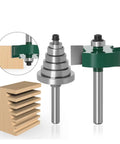 1 Pc 1 4 Inch Rabbet Router Bit Set With 6 Bearings Tenon Cutter And Anti Kickback Design For Woodworking Pros Who Need Smooth Cuts Up To 1 2 Inch Depth Fast on wood and cut design.