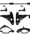 Front Control Arm And Tie Rod End Set Of Eight For 2002 2003 Mercury Mountaineer Heavy Duty Suspension Kit with upper and lower arms.