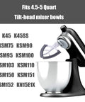 Game-Changing Flex Edge Beater for Tilt-Head Stand Mixers With Silicone Edge And Die-Cast Aluminum Body Fits 4.5-5 Quart Bowls Easy