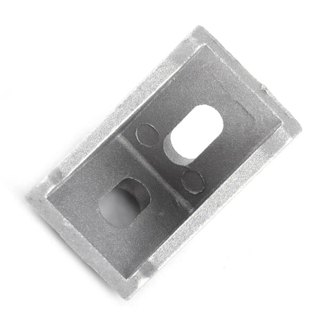 10 Pack Aluminum Alloy L Shape Corner Brackets Right Angle Brace Fasteners For Furniture, Heavy Duty Durable Shelf Supports, close-up