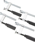 Hot Welding Table Clamp Kit 4 Pieces Perfect For 16mm Holes, adjustable aluminum clamps for secure metal holding.
