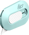 Mint color Mini Box Cutter With Ceramic Blade Manual Retracting Safe Edge Opens Boxes Fast With No Finger Cuts