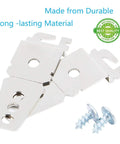 Two Pack Dishwasher Upper Mounting Brackets With Screws Replacement 8269145 WP8269145 AP3039168 PS393134, two brackets and screws