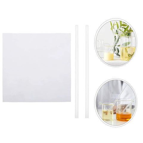 Two Pack Glass Sticks For Electrostatics Experiments Teaching Kit displayed beside science project sketches