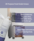 Food Safe Machine Lubricant For Frozen Dessert Equipment, tube in front of dessert machine, food grade lubricant details.