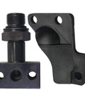 STC Fitting Upgrade Kit For 6.0L Power Stroke Diesel HPOP High Pressure Oil Pump Replacement Plug And Play Fits OE 4C3Z9B246F And 9B246 6.0 PSD For Ford E Series And Super Duty Trucks, black metal components, side view