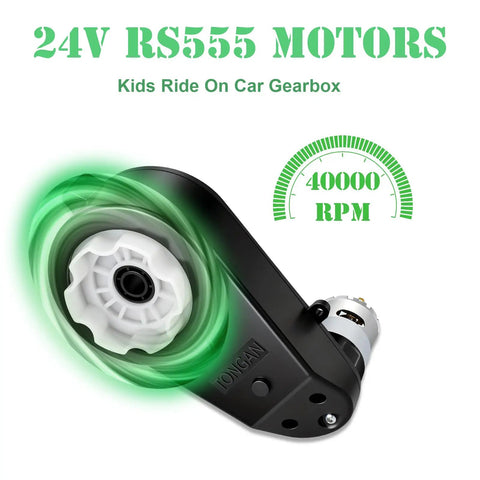 24V Ride On Toy Wheel Motor Upgrade Gearbox Kit For RS555 40000RPM High Speed Drive Engine Replacement Parts