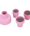 Pro Grade Ceramic Welding Cup Kit 12 14 16 24 Sizes With 2.4mm Center Hole Inner Dia For WP9 Welding Equipment 20 25 17 18 26 Pink