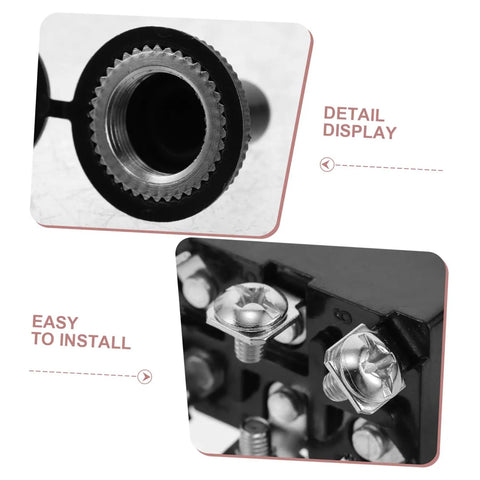 Four Pack Toggle Rocker Switches With Pin Position For Electrical Control Buttons, threaded metal detail and screw terminals
