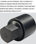 D Wheel Lock Key Lug Nut Tool For Removal And Installation Pro Grade Heavy Duty Anti Theft Wheel Lock Socket Adaptor Tire Locking Lug Nut Remover For Toyota Lexus Tacoma Models, close-up view