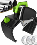 Get The Job Done Right With This Heavy Duty Electric Pipe Cutter Slicing Plastic And Metal Up To 400Mm, features blades and adjustable speed.