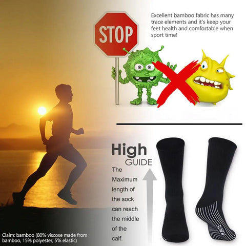 Six Pairs Bamboo Viscose Camping Socks For Men And Women Quick Dry Mid Calf Cushioned Trekking Running Sports Socks With Moisture Wicking Comfort All Season Black XL