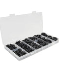 Versatile Rubber Grommets Kit 170 Pieces Flexible Heat Resistant Eyelets And Gaskets For Auto Plumbing And PC Hardware Tray