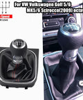 5 Speed Gear Shift Knob Boot Kit With Frame And Gaiter For VW Golf Rabbit Jetta MK5 2004 2009 MK6 2010 2014 Scirocco 2009