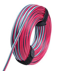 Coiled Indoor 80 Feet 3 Pin LED Extension Wire 20 AWG For WS2812B WS2811 Addressable Dream Color Tape Light Wiring
