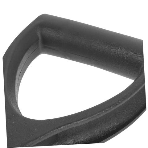 Close-up of black D Shaped Shovel Handle Replacement For Digging And Planting Durable Plastic Garden Tool Heavy Duty Spade Handle