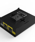 OCTO Mk2 8 Universe eDMX To LED Pixel Converter And DMX Over Ethernet DIN Rail Controller, compact black casing