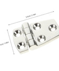 Heavy Duty 316 Stainless Steel Mirror Polished Butt Hinges For RV Yacht Boat Doors And Cabinets, size 38x57mm
