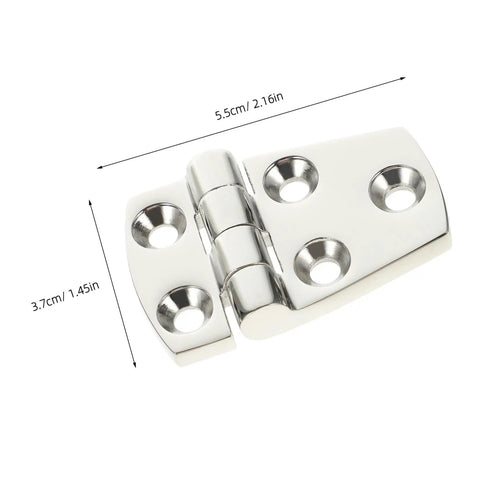 Heavy Duty 316 Stainless Steel Mirror Polished Butt Hinges For RV Yacht Boat Doors And Cabinets, size 38x57mm