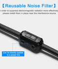 12 Pack RFI EMI Noise Suppressor Cable Clips With Clip On Ferrite Ring Core Filters For 5mm Cables Black Boost Your Signal Clarity Cut Interference Faster Data Transmission Durable Plastic Housing on cable